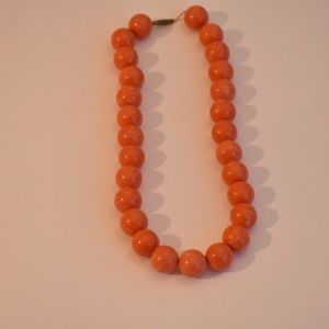 Beautiful Orange Beaded Necklace
